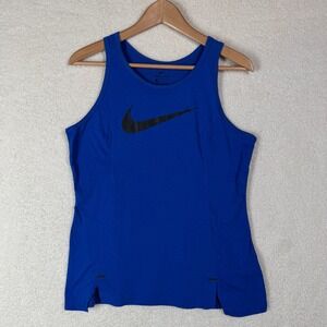 Nike Womens M Elite Basketball Tank Dri-Fit Organic Cotton Mesh Workout Running